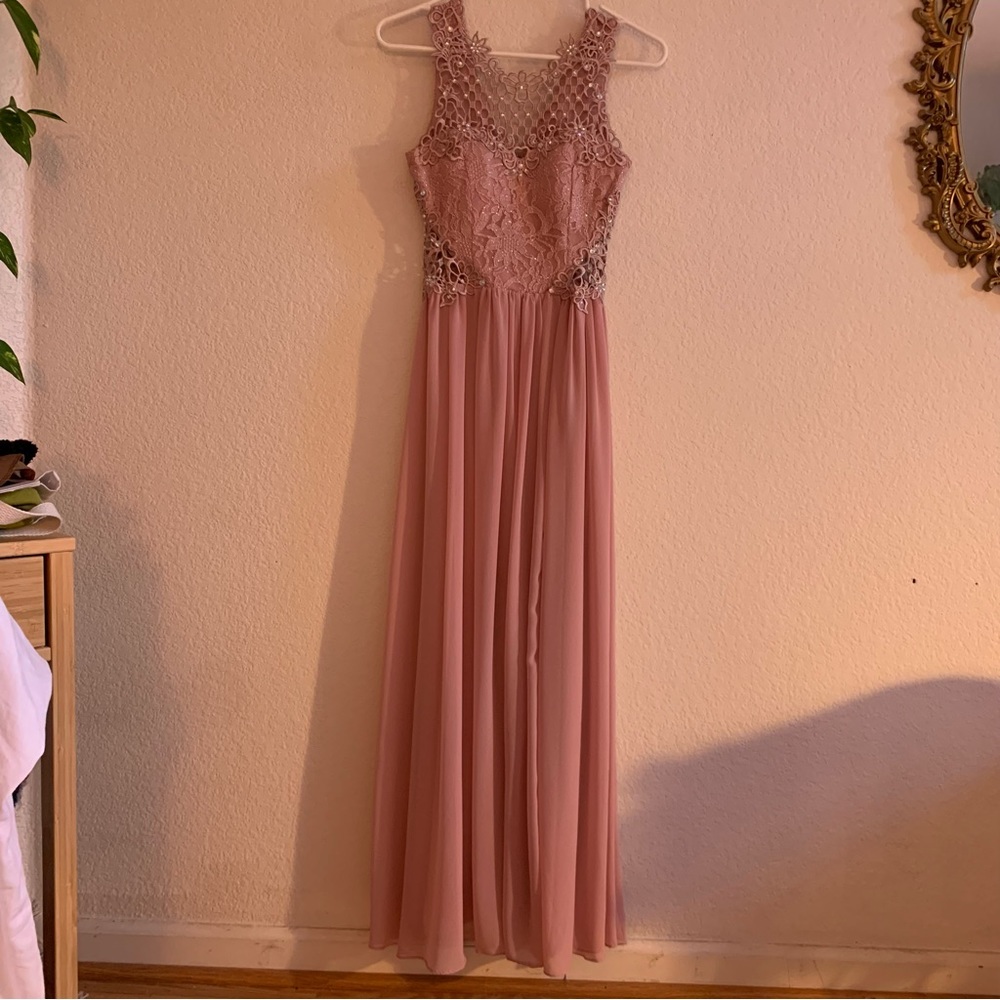 Size 1 City Studio Misty Pink JCPenny Prom / Bridesmaid Dress